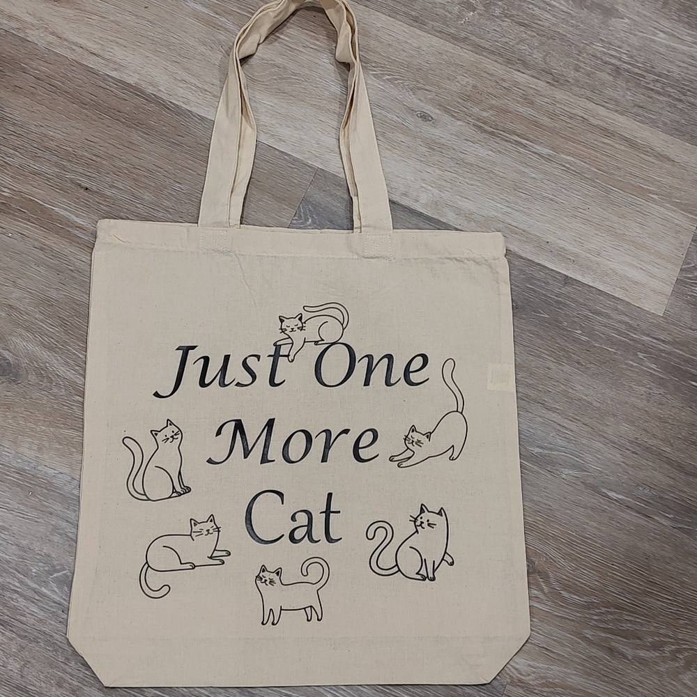 NWT handmade tote bag Just one more cat